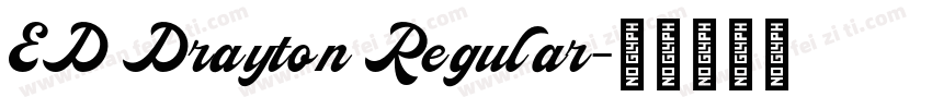ED Drayton Regular字体转换